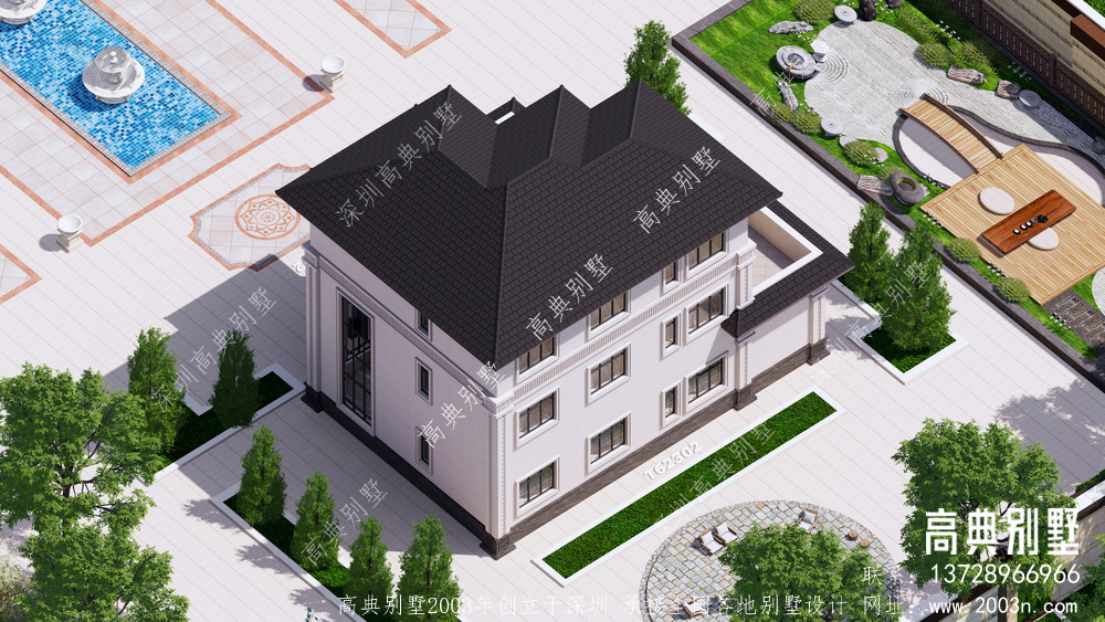 新中式四层别墅设计图纸农村自建房设计图施工图纸全套