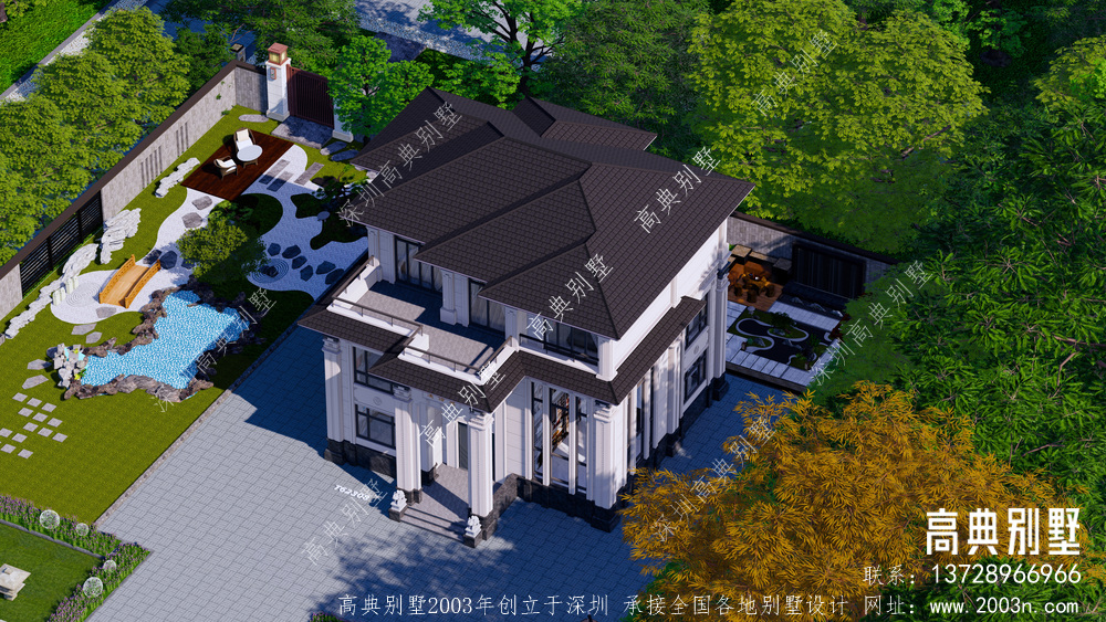 中式风格农村自建房设计图三层全套别墅设计图