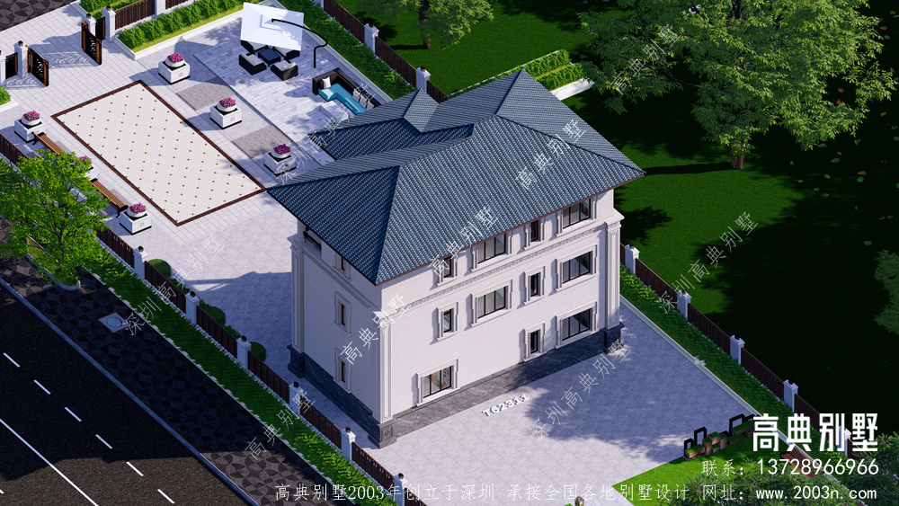 中式别墅设计图纸两层半农村自建房全套施工图纸