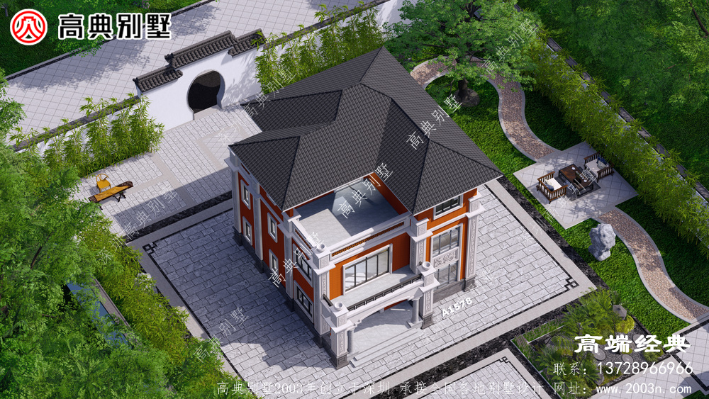 中式三层别墅设计图纸农村自建房设计全套施工效果图